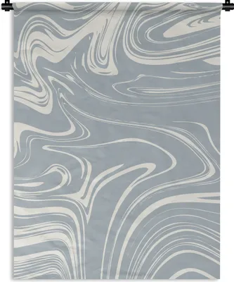 Produktbild von MuchoWow® Wandteppich Wandbehang Marmor - Grau - Muster 90x120 cm Tapisserie Dekoration Wandtuch - Wanddeko