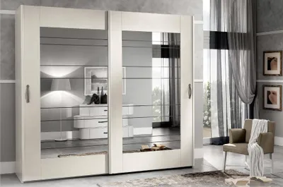 Obrázek produktu pro šatní skříň s posuvnými dveřmi do ložnice Šatní skříně dřevo moderní