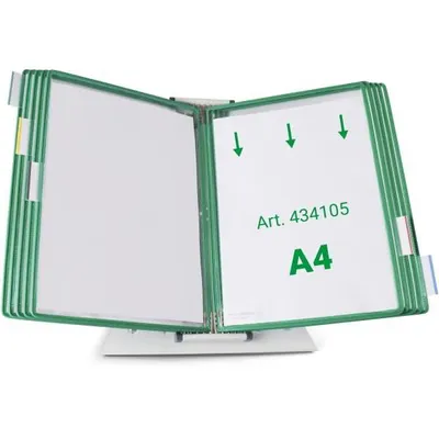 Produktbild von tarifold Sichttafelsystem 434105 DIN A4 grün mit 10 St. Sichttafeln