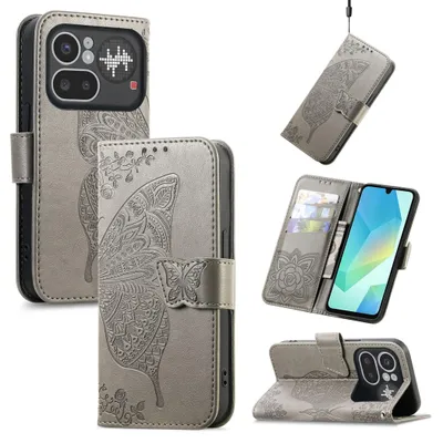 Obrázok produktu pre Sklopné puzdro na mobil Nothing Phone 4a Pro s priehradkou na karty, šedé