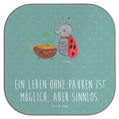 Produktbild von Mr. & Mrs. Panda Untersetzer für Gläser Pauken Leben - Meeresbrise - Geschenk, Orchester, gläseruntersetzer, Glas, Tassen, Flaschenuntersetzer, klassische Musik, Musiker