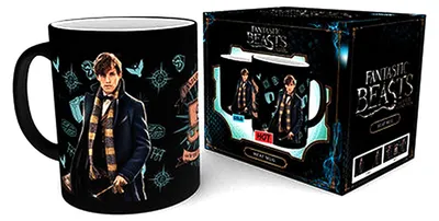 Produktbild von Wärme Becher Newt Scamander schwarz 300 ml