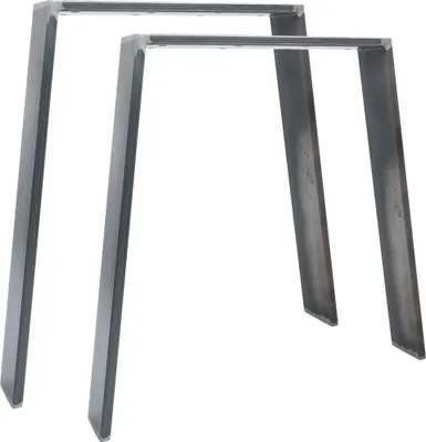 Immagine prodotto di Natural Goods Berlin Mobili corridori CLASSIC, corridori per tavoli, gambe per tavoli, telaio per tavoli, gambe per panche, industriali, L55/75xH72 cm, 2 pezzi