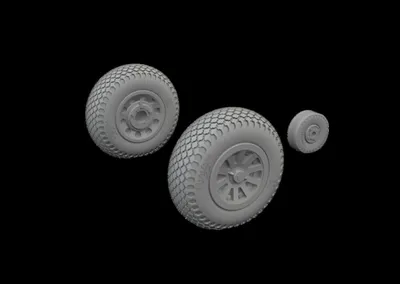 Produktbild von Eduard Accessories 672368 - 1:72 P-51D wheels cross tread - Neu