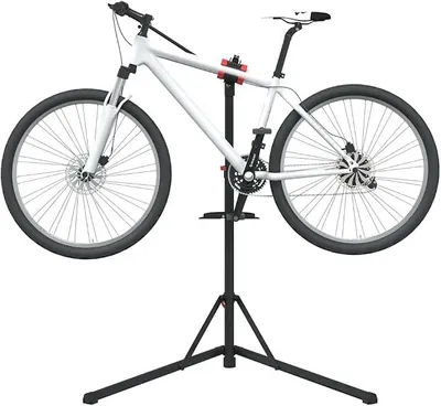 Produktbild von Fahrrad-Reparaturständer, Montageständer für Werkstatt, klappbar, verstellbar, 92-152 cm