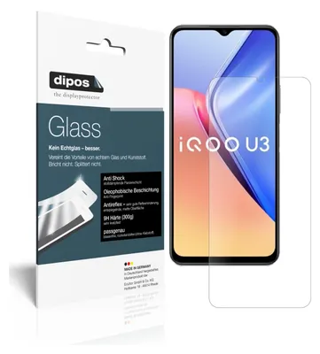 Produktbild von 2x Schutzfolie für Vivo Y52s 5G matt - Anti-Shock 9H Folie dipos Glass Kunststoffglas