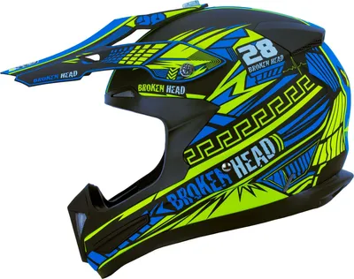 Produktbild von Broken Head Division MX - Motocrosshelm & Supermoto-Helm : S (55-56 cm) Größe: S (55-56 cm)