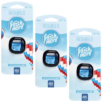 Produktbild von Fresh & More Auto-Lufterfrischer Clips Fresh Breeze - 3er Pack Je 4ml