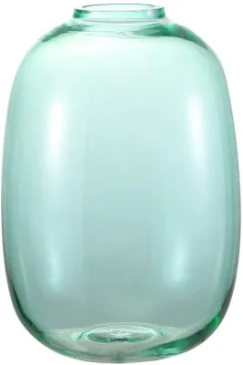 Image de Vase à fleurs vert, 25 cm, en verre, haut