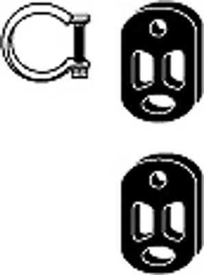 Produktbild von VEGAZ PGA-119 Montagesatz Auspuffanlage Abgasanlage passend für PEUGEOT 206 Schrägheck (2A/C) 206 CC (2D)
