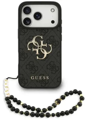 Zdjęcie produktu dla Etui Guess 4G Strap 4G Classic Logo Na Iphone 17 Pro - Czarne