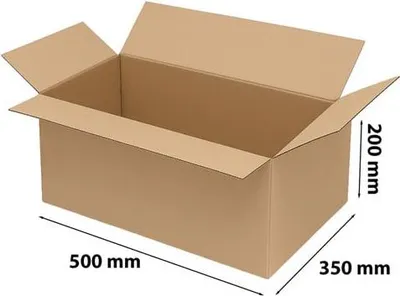 Zdjęcie produktu dla Karton Klapowy Pudełko Kartonowe 500x350x200mm
