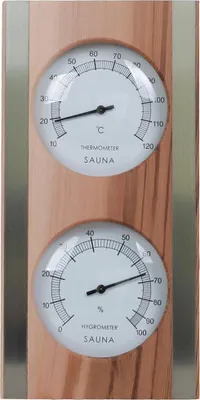 Image de SAUFLEX Termoigrometro Per Sauna Verticale, cedro