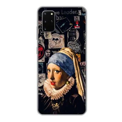 Produktbild von MuchoWow® Handyhülle Schutzhülle Hülle für Samsung Galaxy S20 Plus Das Mädchen mit dem Perlenohrring - Tätowierung - Vermeer Silikon Softcase Handy Hülle - Hartschale