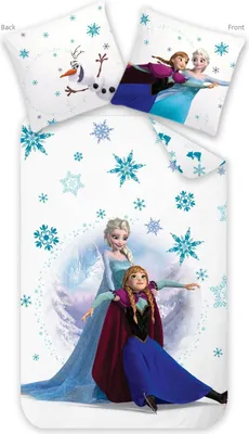 Zdjęcie produktu dla Komplet pościeli Disney Kraina Lodu Elsa i Anna, 2 elementy, 135x200 + 80x80