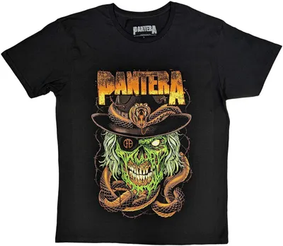 Produktbild von Pantera - T-Shirt für Herren/Damen Uni RO8749 (XXL) (Schwarz)