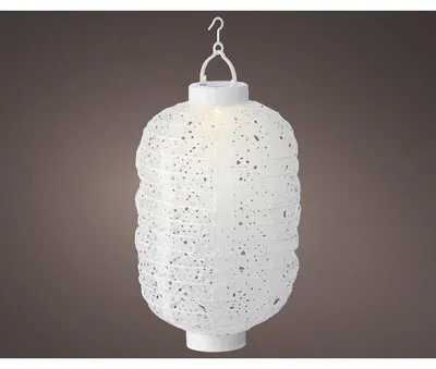 Produktbild von LED-Solarlaterne Ø 20 cm, H 30 cm, weiß
