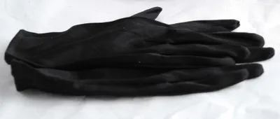 Produktbild von Schwarze Polyester Handschuhe, ca. 20 cm lang, bis Größe L