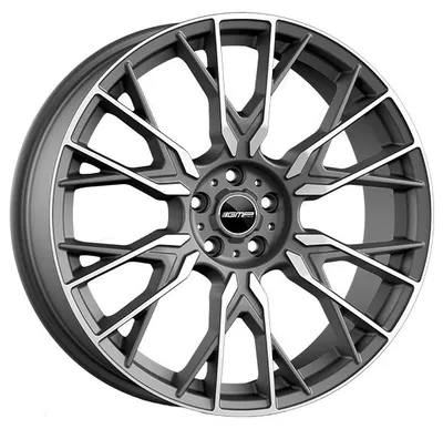 Imagen del producto de Llantas Kola GMP FENDER, 9x19, 5x112, ET 40, color antracita mate, diseño de diamante