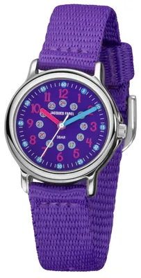 Produktbild von JACQUES FAREL Kinder-Armbanduhr Analog Quarz Jungen Mädchen Textilband KCF 089