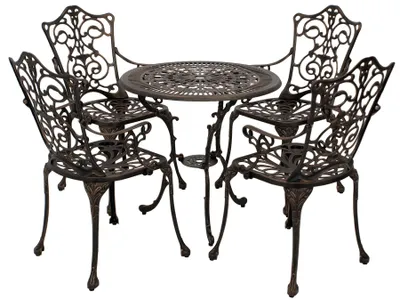 Produktbild von Gartenset 5-teilig Jugendstil Bronze-Antik