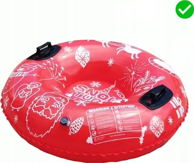 Produktbild von Aufblasbare Schneerutsche Schneeflocken Rot Snowtubing