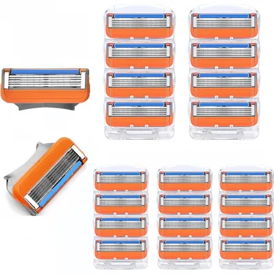 Produktbild von Packung mit 20 Rasierklingen für Herren mit Fusion 5-kompatiblen Klingen, Rasierzubehör, manuelle Rasierklingen