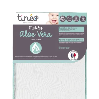 Obrázok produktu pre Saltea patut bebe Tineo Aloe Vera, 60x120cm