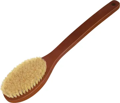 Immagine prodotto di Spazzola da bagno con manico lungo e forma curva, colorata