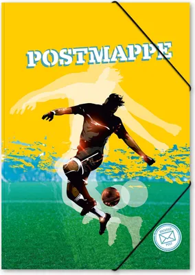 Produktbild von itenga Postmappe Gummizugmappe A4 Motiv Fussball