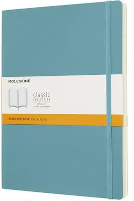 Image de Moleskine Reef Blue Cahier extra-large ligné souple