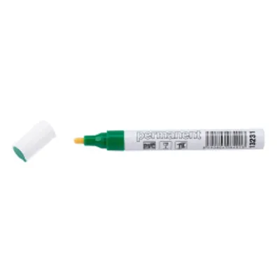 Produktbild von Grüner Permanentmarker aus Alu, hitzebeständig bis 80°C, für Metall, Glas, Kunststoff