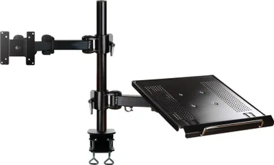 Produktbild von Neomounts FPMA-D960NOTEBOOK - Befestigungskit - Voll beweglich - für LCD-Display/Notebook - Schwarz - Bildschirmgröße: 25.4-68.6 cm (10"-27") - Klemmmontage, Tischmontage