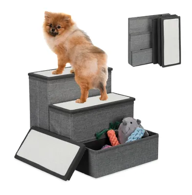 Produktbild von Hundetreppe mit Stauraum, 3 Stufen für Haustiere