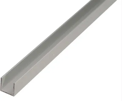Produktbild von Alberts U-Profil | Aluminium, silberfarbig eloxiert | 1000 x 12 x 10 mm