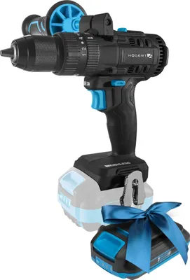 Produktbild von HÖGERT TECHNIK Bürstenloser Akku-Schlagbohrschrauber 18V, 80 Nm Drehmoment, 13 mm Bohrfutter, 21+1 Drehmomentstufen, LED-Beleuchtung, Metallgetriebe + PROMO 2,0 Ah Akku