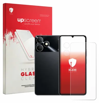 Produktbild von upscreen Schutzglas für realme Note 80 (Display+Kamera) Schutzfolie Panzer Folie Glas Display Schutz klar