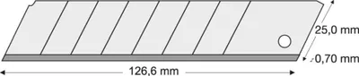 Produktbild von Lutz Abbrechklinge 25 mm Pack a 10 Stk.