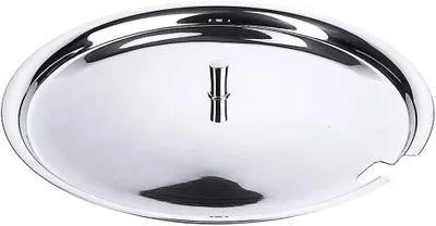 Produktbild von Deckel mit Löffelausschnitt für Suppenterrine 4000 ml Ø23 cm aus Edelstahl 18/10, hochglänzend und spülmaschinenfest