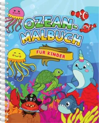 Produktbild von Ozean-Malbuch für Kinder ab 4 Jahren