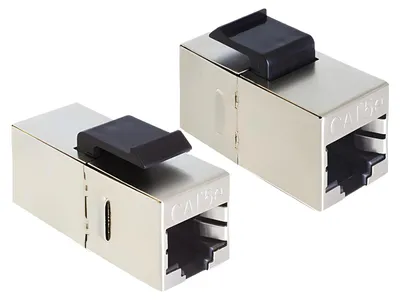 Produktbild von DeLOCK 86204, RJ45, RJ45, Schwarz, Silber