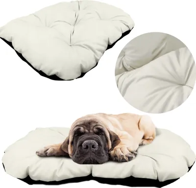 Produktbild von Hundematte Hundebett 120x90 cm Katzenbett Hundesofa Hundekissen Hundekörbchen Beige