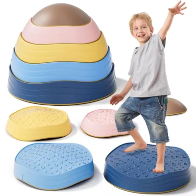 Produktbild von Balanciersteine für Kinder Geschenk Mädchen und Junge 2 3 4 5 Jahre Bunt