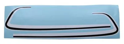 Image de Autocollant réservoir noir/blanc pour Suzuki K50 M 1975-1976