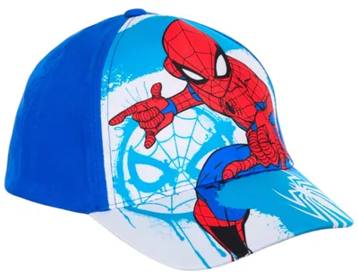 Produktbild von Spider-Man Basecap Blau 54 cm mit verstellbarem Klettverschluss