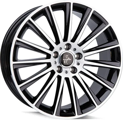 Produktbild von 19 Zoll KESKIN KT18 5x112 ET45 Alufelgen BLACK FRONT POLISH