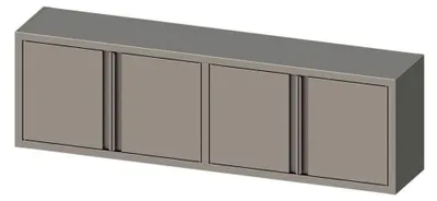 Obrázek produktu pro Nástěnná skříňka s výklopnými dveřmi 2000x300x600 mm, svařovaná