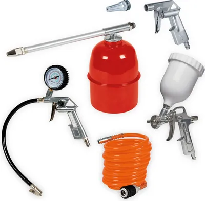 Image de Einhell Accessoires pour compresseurs Kit d'air comprimé Profi 5 pièces
