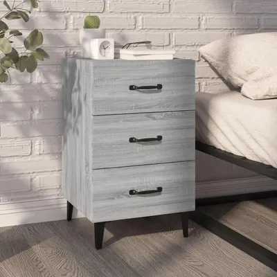 Produktbild von vidaXL Nachttisch Grau Sonoma 40x40x66 cm Holzwerkstoff