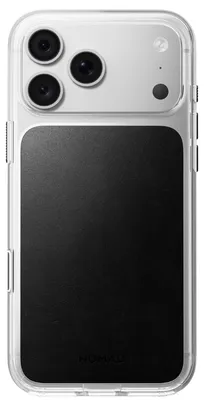 Produktbild von Nomad Transparente Lederhülle Horween iPhone 18 Pro Schwarz